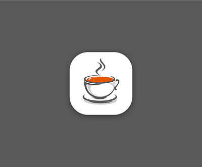 classic simple coffee cup icon