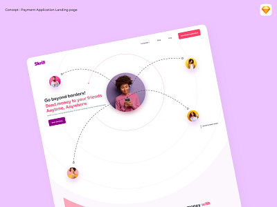 Landing Page | Payment Application app application design money money transfer payment ui ui design