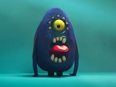 Montrico 3d 3d character 3dmodel artdirection artdirector c4d cgi character character concept characterdesign games hair monster octane octane render simulation vfx zbrush