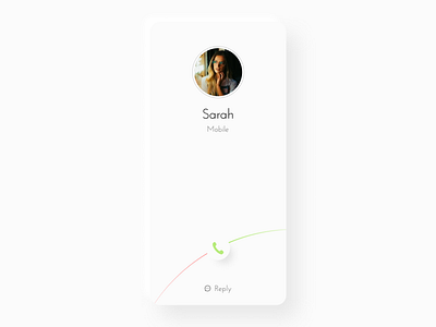 Answer Screen design ergonomic minimalism soft ui white