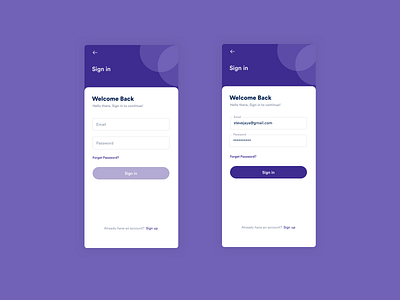 Simple Login/Sign in Screen. design login design login form login page login screen mobile design sign in sign in screen sign in ui sketch ui ux