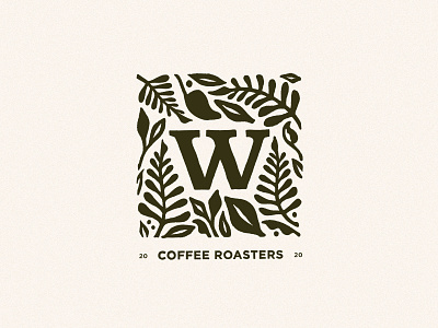 Wilderbloom Logo V2 artwork branding coffee design flower graphic illustration leaf logo roasters typography wilderness