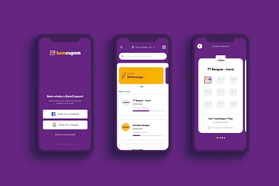 Bom Cupom - App Design aplication app bomcupom design redesign ui ux