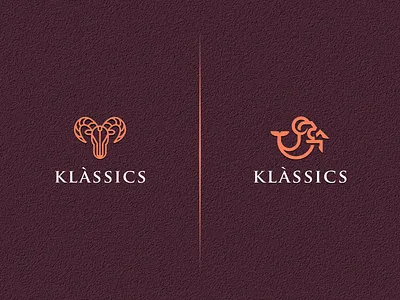 LOGO CONCEPT FOR KLASICS artwork brand identity busines card coreldraw crfeative forsale grid illustration logo sketch