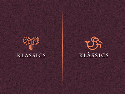 LOGO CONCEPT FOR KLASICS artwork brand identity busines card coreldraw crfeative forsale grid illustration logo sketch