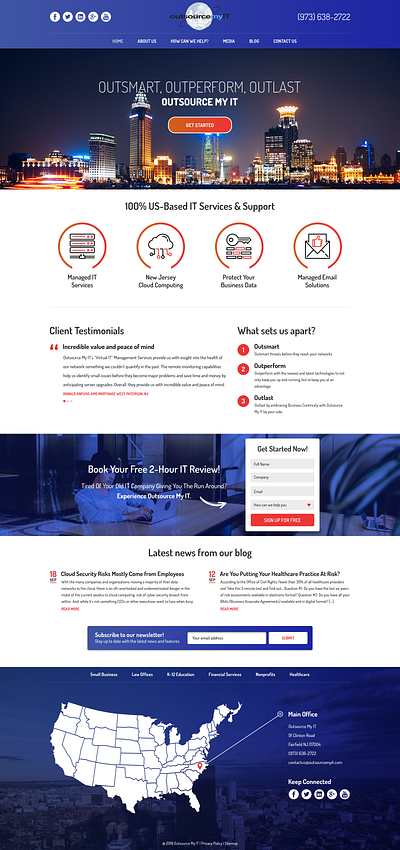 ITCompany Website app ui ux web