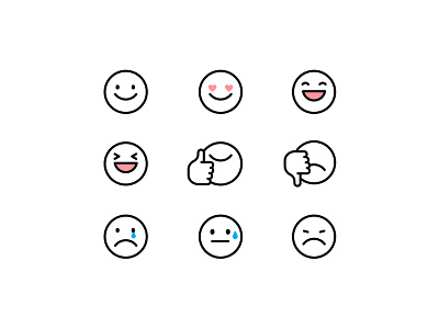 emoji emoji emoji set emojis emoticon emotion emotional expression face faceicon illustraion look smile smileicon vector