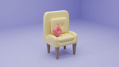Armchair 3d blender