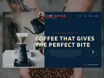 vipercoffee homepage branding coffee design graphicdesign logo logodesign typographic ui uidesign uiux uiuxdesigner webdevelopment website builder website design