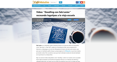 Cafe Matutino Blog - Single Post view blog design web design