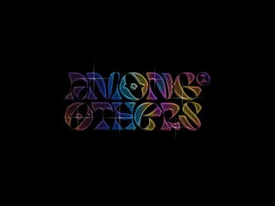 Among Others Type Exploration chrome chrome type display font illustrator metallic type typography vector