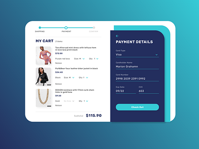 DailyUI 2 // Checkout checkout checkout page dailyui dailyuichallenge design ui ui ux uidesign userinterface