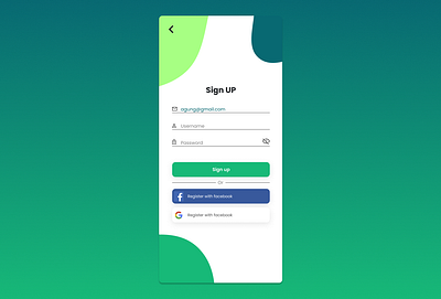 Daily UI #1 - Sign Up dailyui dailyui 001