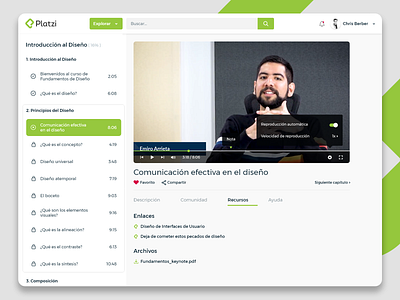 Design concept for Platzi.com adobexd concept course design madewithadobexd madewithxd online platzi redesign ui web