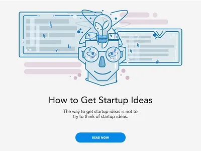 How to Get Startup Ideas article blog blogger character icon illustration logo placeholder ux vector writing