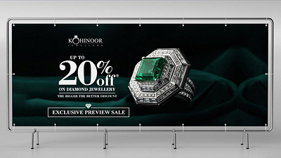 kohinoor Jewellery banner design branding