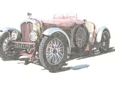 Jaguar SS illustration
