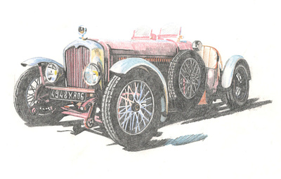 Jaguar SS illustration