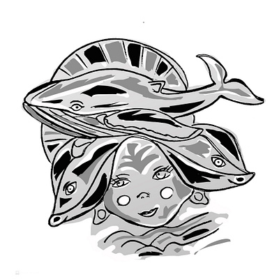 girl illustraion print