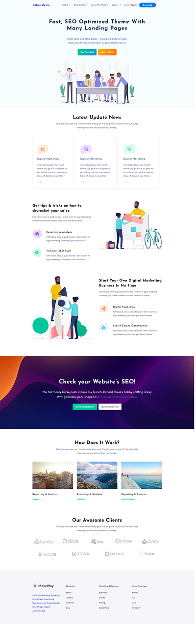 Super Fast, SEO Optimized Theme With Many Landing Pages app design landing page ui ui ux web wordpress wordpress development wordpress plugin wordpress theme