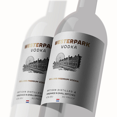 wine bottle label mockup alcohol beverage bottle design emboss folio holland icon label design logo minimal netherlands typography vector vodka