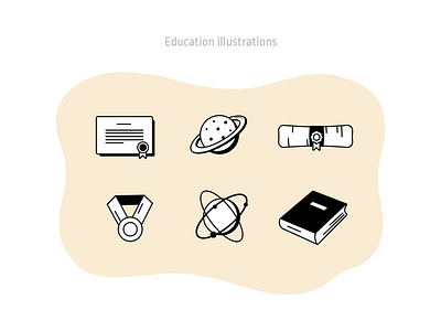 Education illustrations college courses education figmadesign inspiration online outline retro school student vector work in progress