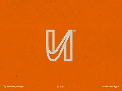 36 Days of Type - N 36daysoftype airmax branding emblem justdoit logo logodesign nike swoosh typography