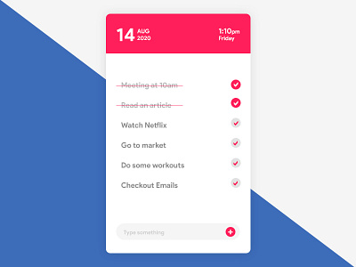 Todo List UI design flat todo todolist ui uidesign web