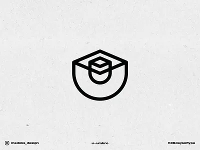 36 Days of Type - U 36daysoftype brading clothing emblem football letter logo logodesign sportwear umbro