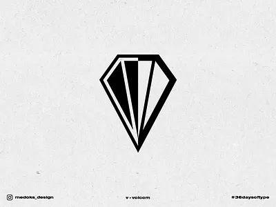 36 Days of Type - V 36daysoftype branding emblem extremesport letter logo rider skateboard typography volcom