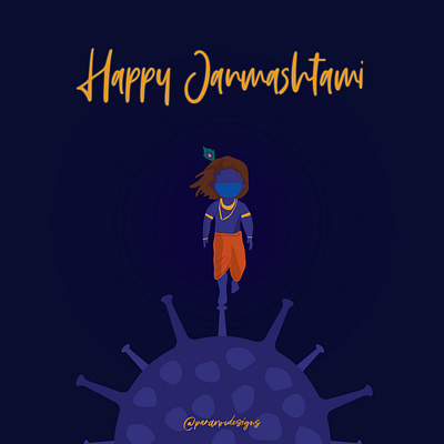 Janmashtami coronavirus covid covid19 god illustration janmashtami krishna