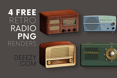 Free Retro Radio PNG Graphics deeezy free free graphics freebie freebies png png shapes radio retro retro radio vintage