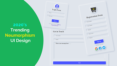 Neumorphism UI Design 2020 design 2020 trend contact form css developer form design freelancer html html css modern design neomorphism neumorphic neumorphic design reponsive ui ui ux design ui design ui designer web page design website design