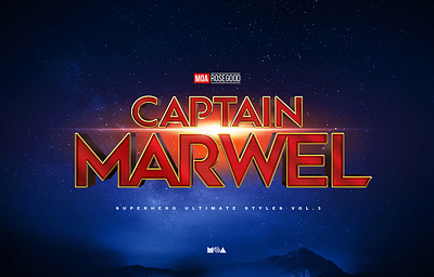 Superhero Ultimate Text Effects vol.3 3d avengers captain comics effects hero iron ironman logo man marvel mockup photoshop style styles superhero template text thor type