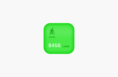 Day 6/30: Daily Steps Counter Widget app appdesign apple interaction ios macos ui userexperience ux uxdesign widget