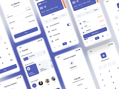 Banking. ui kit / part two bank app banking banking app finance finance app fintech fintech app gumroad mobile mobile app mobile app design mobile design mobile ui ui ui kit ui kits ui8 uiux