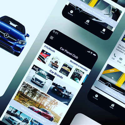 Automobile app mobile apps responsive design ui design