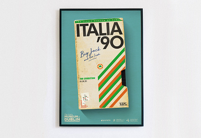 Italia 90 Exhibition poster design dublin exhibition football poster