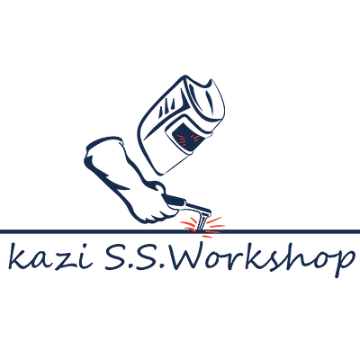 logo kazi stainless still workshop design illustration logo typography