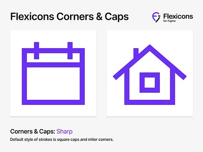 Flexicons Corners & Caps android cap corner desktop draw fill graphic icon icons ios kit mobile round set sharp smooth stroke vector