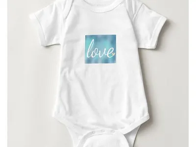Love baby one-piece babies baby baby shower girl girls heart zazzle