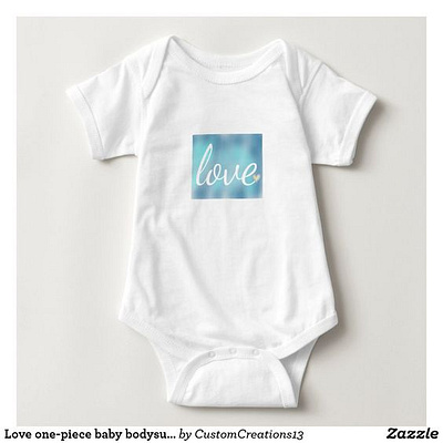 Love baby one-piece babies baby baby shower girl girls heart zazzle