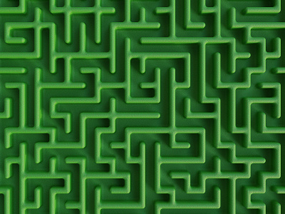 3d Maze with green grass 🌿 3d art 3d modeling clean creative grassland green maze