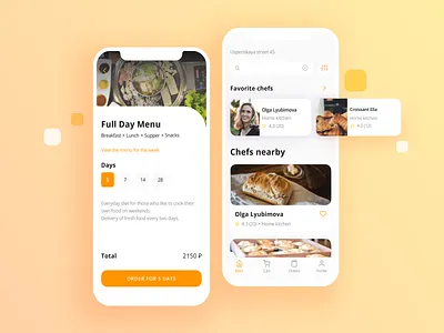 Food Delivery Mobile App app design food food app ui ux