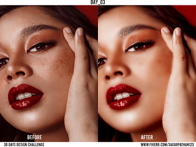 30 Days Design Challenge Day_03 Skin retouching photo edit photo editing photo editor photo retouching photography photoshop photosop retouch retouch photo retouching retouching photo