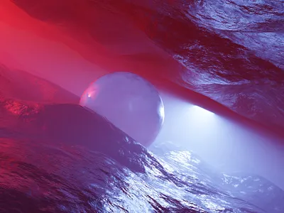 Sci-fi Environment landscape illustration 🌄 3d art clean creative environment art illustration landscape design modern sci fi