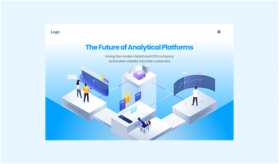 Data analytics Landing Page landing page design uidesign uiux web design