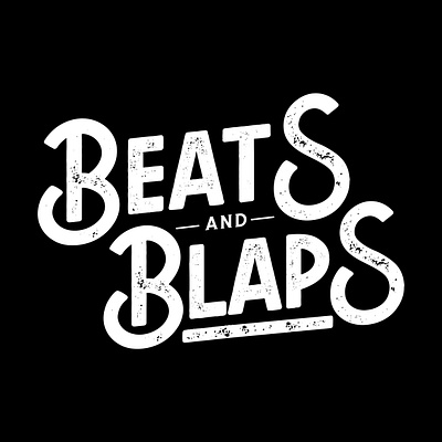 Beat and Blaps badge badgedesign beats blaps branding design illustration logo minimal sticker typography typography logo vector vectorart