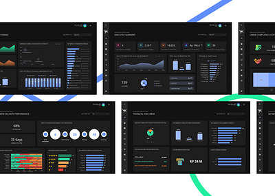 Dashboard Control Tower - Pasar Digital BUMN (Dark Mode) app bumn dark mode dark theme dark ui darkmode design freelace illustration telkom trending ui ui ux uiux ux webapp design website