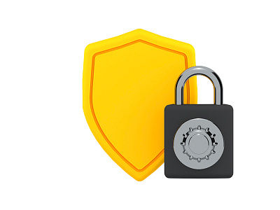 Secure icon app c4d design illustration ui